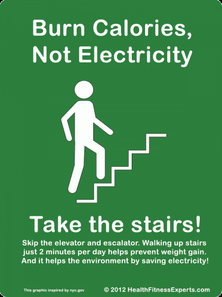 Prendre les escaliers plutôt que l'ascenseur